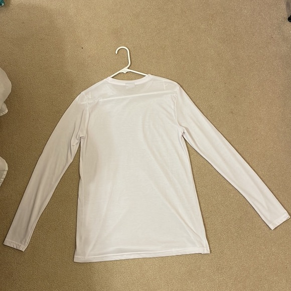 White Gymshark long sleeve t shirt - Picture 2 of 3